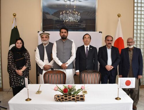 The Government of Japan provides grant assistance to five NGOs for development projects in Pakistan